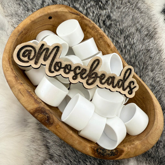 S-1368 White Opal Itty Bitty BOOT for Tumbler Keychains EXCLUSIVE
