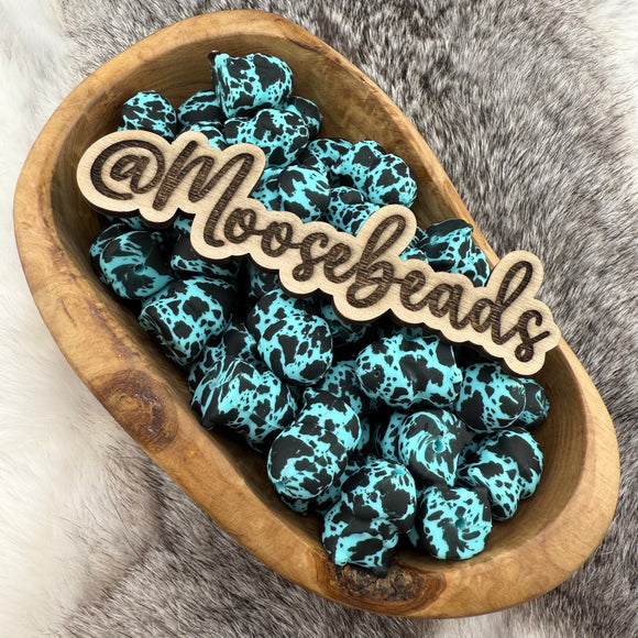 Turquoise & Black Cow w/ Glitter Lil’ Ricky (Richard) (M.A.D.)