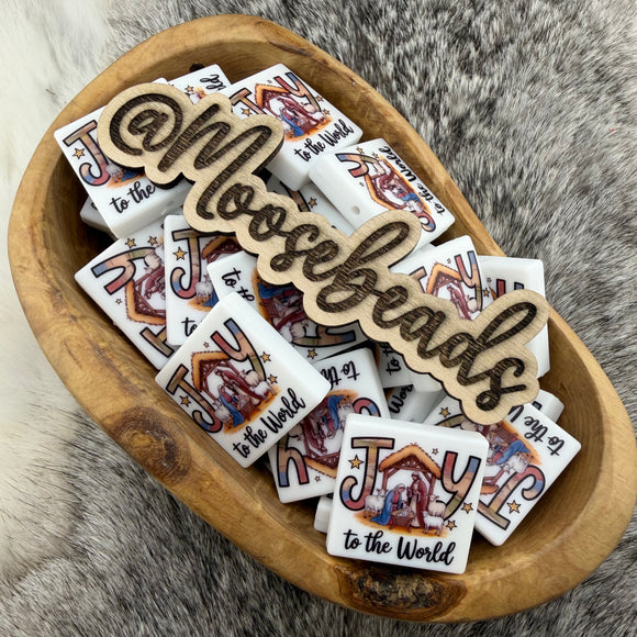 S-1276 Joy to the World Printed Silicone Focal EXCLUSIVE