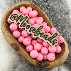15-237 Bubblegum Pink Solid 15mm Silicone Bead EXCLUSIVE