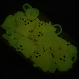 BST-141 ORANGE Glow In The Dark Ghost SILICONE 3D Straw Topper EXCLUSIVE