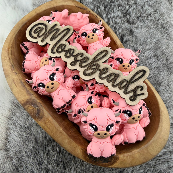 S-1232 Coquette PINK GiGi The Highland 3D Cow Silicone EXCLUSIVE (Copyrighted)