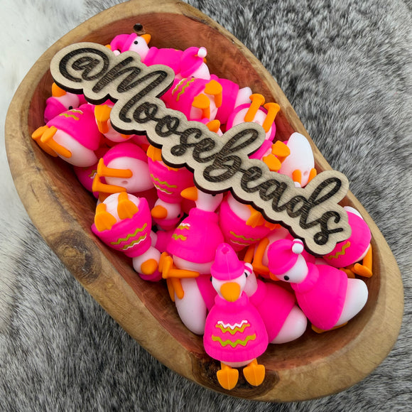 S-1303 Pink Sweater Lucy the 3D Goose Silicone EXCLUSIVE