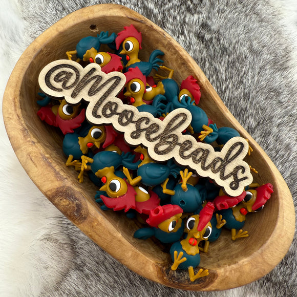 S-1393 Henry the 3D Rooster Silicone Focal EXCLUSIVE