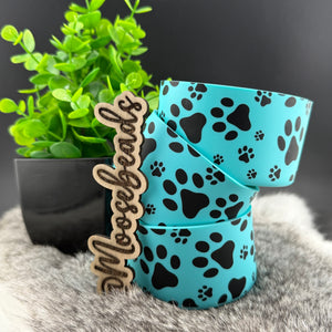 Turquoise Paw Print Silicone Boots for Tumblers EXCLUSIVE