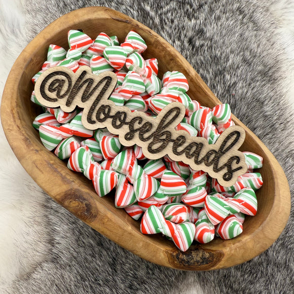SMALL-11 Christmas Candy Small BOW Silicone Buddy EXCLUSIVE