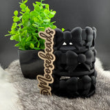 TB-10 Black Bow Silicone Tumbler Boot EXCLUSIVE