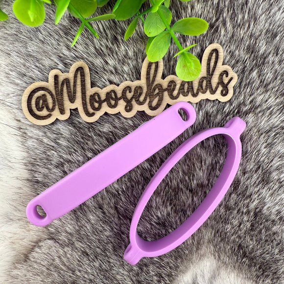 S-1239 Purple Silicone Tumbler Collar/Chain Holder