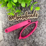 S-1365 Hot Pink Silicone Tumbler Collar/Chain Holder