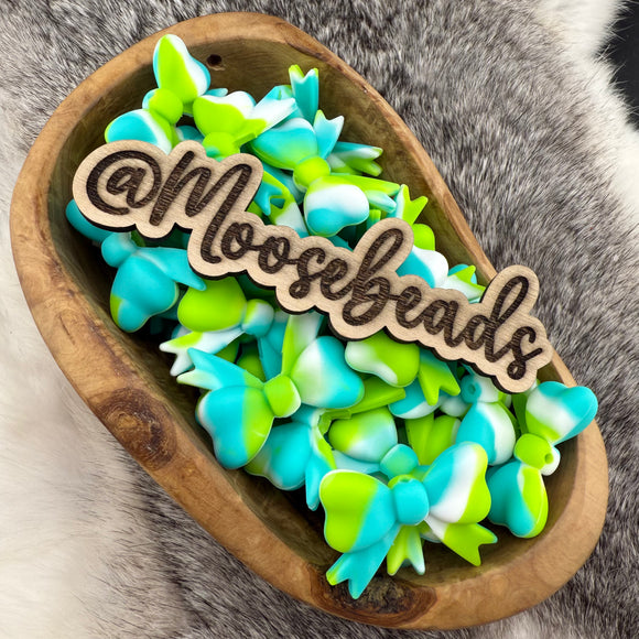 S-1312 Summer Swirl Bow w/ Tails Silicone Focal EXCLUSIVE