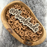 Caramel Matte Wavy Large Hole Spacer 16mm