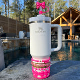 Hot Pink Opal Bow Tumbler Boot Bundle