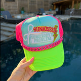 Neon Pink, Green, & Turquoise Trucker Hat (1 Hat)