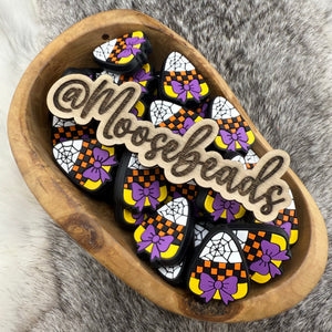 S-1307 Spooky Candy Corn Silicone Focal EXCLUSIVE