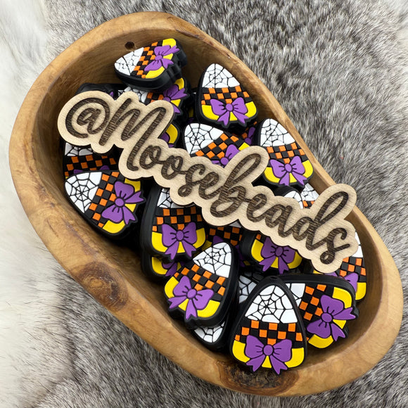 S-1307 Spooky Candy Corn Silicone Focal EXCLUSIVE