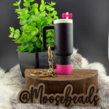 Black Mini Tumbler Keychain