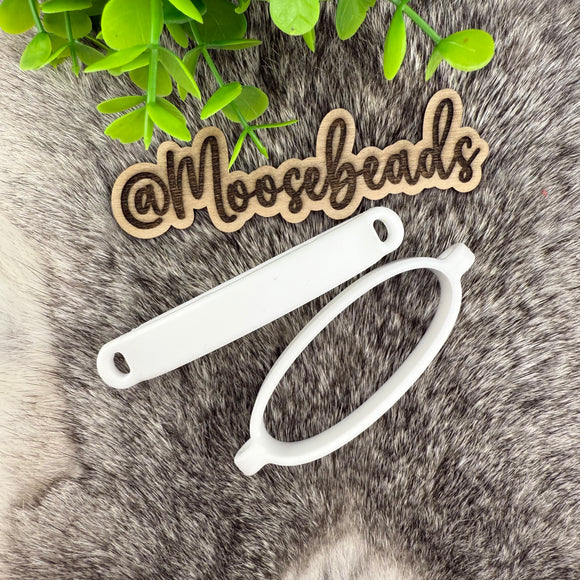 S-1367 White Silicone Tumbler Collar/Chain Holder