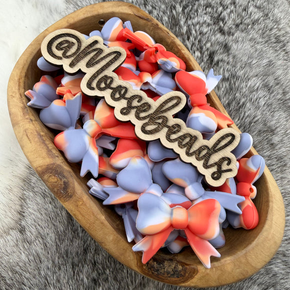 S-1231 Autumn Skies Bow w/ Tails Silicone Focal EXCLUSIVE