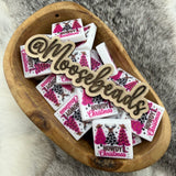 S-106 Pink Howdy Christmas Printed Silicone Focal EXCLUSIVE