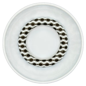 Black & White Aztec Print 65mm Silicone Ring/Pendant