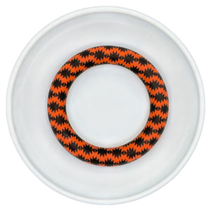 RUST Aztec Print 65mm Silicone Ring/Pendant