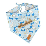 BLUE Jesus Loves You, Silly Goose Dog Bandana EXCLUSIVE