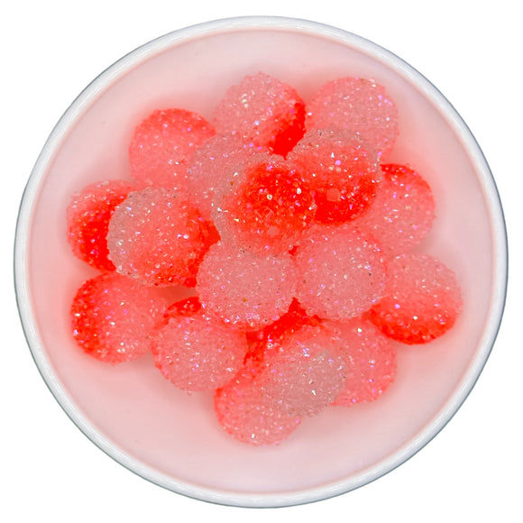 R-14 Watermelon Pink Ombre Sugar Beads