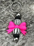 Hot Pink Glitter Bow w/ Tails Silicone Buddy EXCLUSIVE