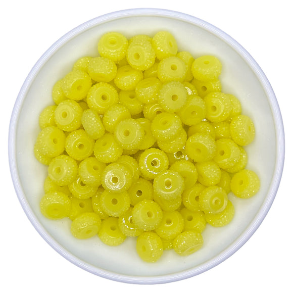 Lemon Yellow Pave Spacer 12mm