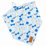 BLUE Jesus Loves You, Silly Goose Dog Bandana EXCLUSIVE