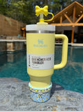 BST-24 Pomelo SILICONE Bow Straw Topper EXCLUSIVE