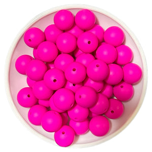 15-118 NEON PURPLE 15mm Silicone Bead EXCLUSIVE