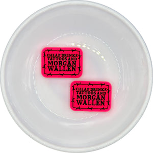 HOT PINK Cheap Drinks, Tattoos & Wallen Silicone Buddy EXCLUSIVE