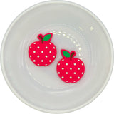 HOT PINK Polka-Dot Apple Silicone Buddy EXCLUSIVE