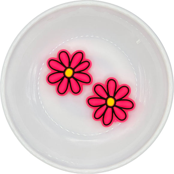 HOT PINK Retro Daisy Silicone Buddy EXCLUSIVE