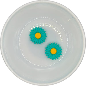 TURQUOISE SMALL Daisy Silicone Buddy