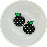 BLACK Polka-Dot Apple Silicone Buddy EXCLUSIVE