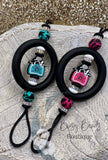 S-612 BLACK 65mm Silicone Ring/Pendant