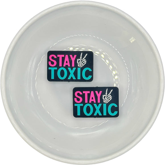 Hot Pink/Turquoise Stay Toxic Silicone Buddy EXCLUSIVE