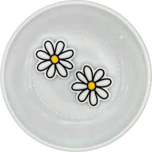 WHITE Retro Daisy Silicone Buddy EXCLUSIVE