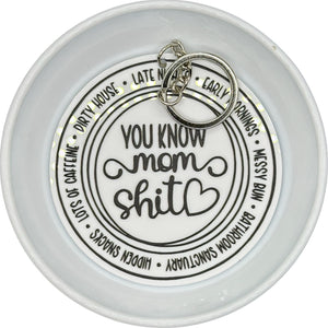 DECORATED MOM S**T Keychain