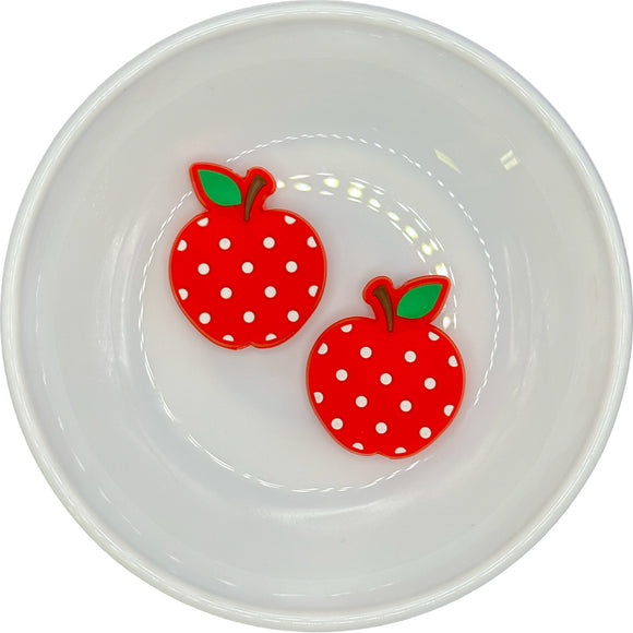 RED Polka-Dot Apple Silicone Buddy EXCLUSIVE