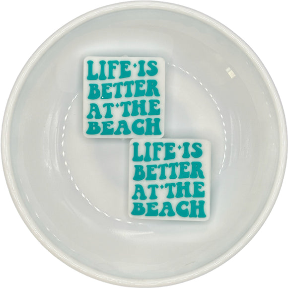 White Life is Better At The Beach Silicone Buddy EXCLUSIVE