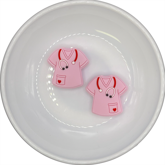 S-347 Light Pink Scrub Silicone Buddy 27x28mm EXCLUSIVE