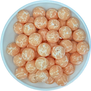 15-31 CORAL Cowhide 15mm Silicone Bead EXCLUSIVE