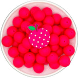 HOT PINK Polka-Dot Apple Silicone Buddy EXCLUSIVE