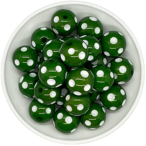 Green & White Polka-Dot Inlay