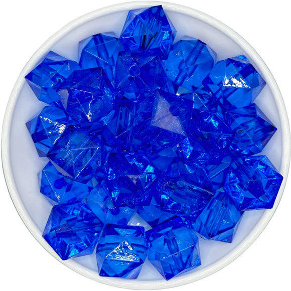 Transparent Royal Blue Cube