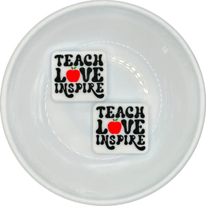 S-123 WHITE TEACH, LOVE, Inspire Silicone Buddy EXCLUSIVE