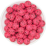 Hot Pink Spooky 15mm Silicone Bead EXCLUSIVE